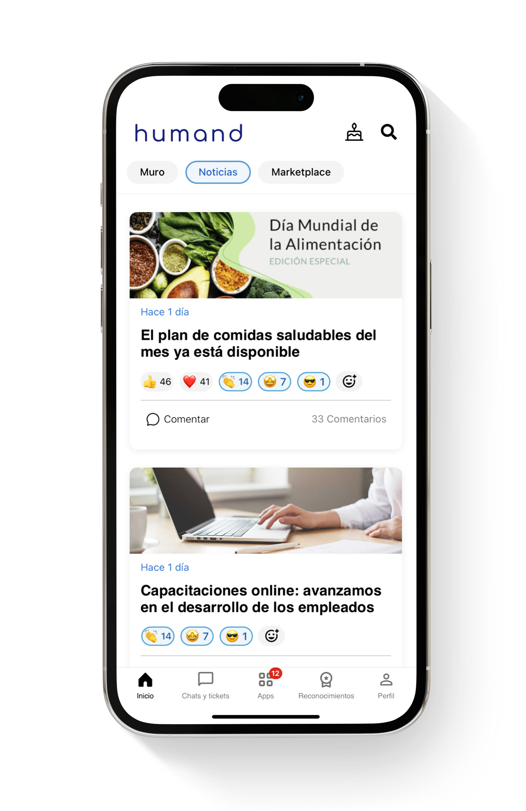 Noticias institucionales - software de comunicación interna